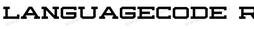languagecode Regular字体转换